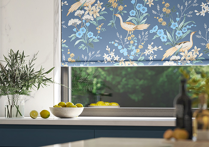 Jade, Vintage Blue - Roller Blind - Image 5